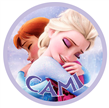 Tarjetitas redondas Frozen 20u Pers